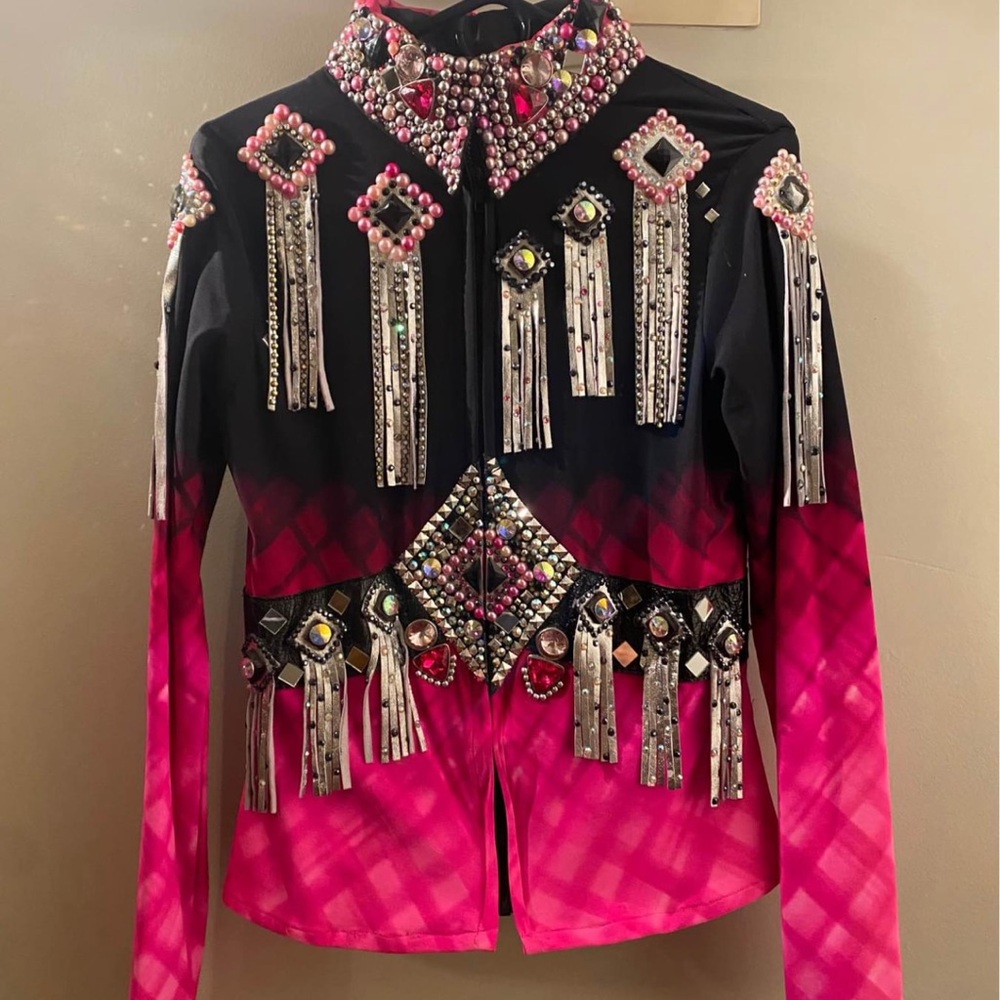 Black and Pink Horse Show Jacket/Shirt